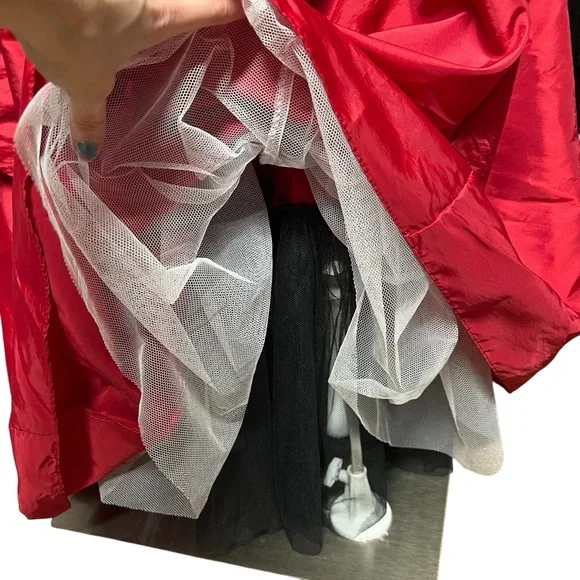 Pacific Plex - Women’s Elegant Red Strapless Prom Dress Sz. Large - Picture 5 of 7